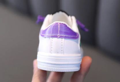 Kids Sneakers 2022 Spring Girls Fashion Glittering and Antiskid Children Chunky Sneakers Baby Shoes Casual Sport Running Sneaker