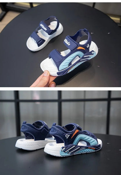 Boys Sports Sandals Summer Girls Lightweight Hiking Beach Sandals Open Toe Breathable Shoes Quick-Dry Outdoor Sandals for Kids