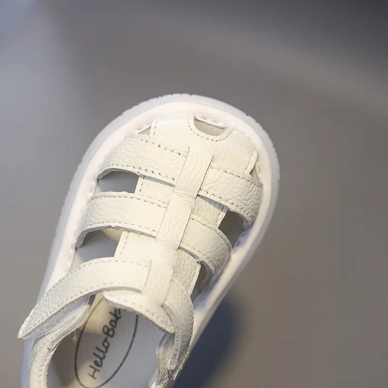 Baby Genuine Leather Sandals Boys & Girl's Summer Shoes Infant Toddler Shoes Non-slip Soft-soled Kids Children Casual Beach Sandals