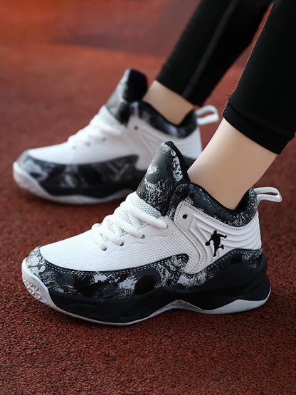 New Boys Brand Basketball Shoes for Kids Sneakers Thick Sole Non-slip Children Sports Shoes Child Boy Basket Trainer Shoes
