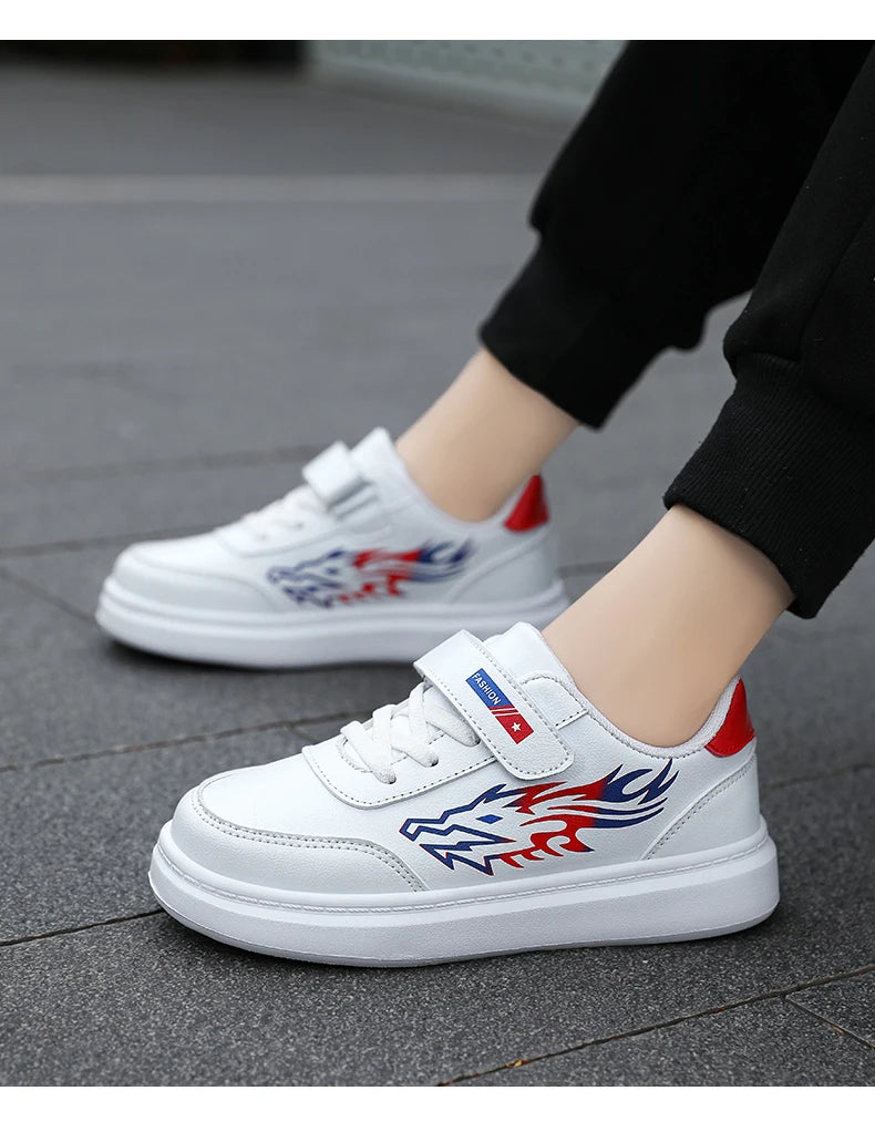Children's Sports Shoes Boys Casual Running Sneakers Breathable Non-Slip Flat Walking Shoes Fashion Kids Athletic Footwear