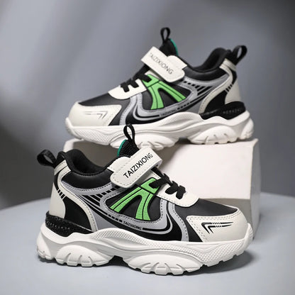 Kids Sneakers Casual Sports Shoes for Children 2025 New Design PU Leather Sneakers Boys Fashion Printed Running Shoes Trainers
