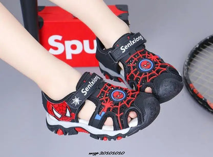 Superhero Summer Boys Sandals Kids Aqua Sport Sandals Soft Non-slip Toddler Infant Shoes Children Outdoor Beach Water Shoes