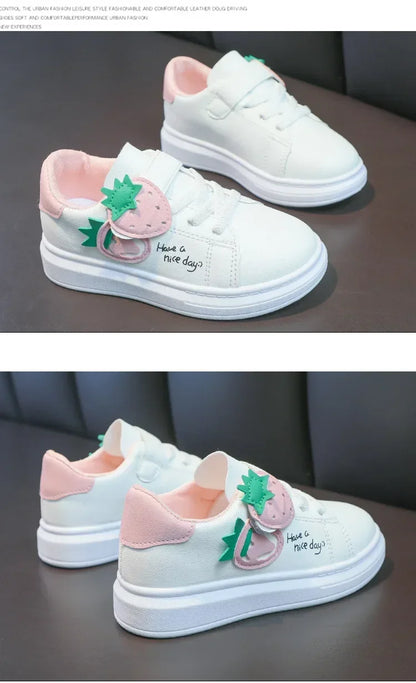 girl shoes spring autumn sports shoes children's soft-soled sneakers student skate shoes casual shoes