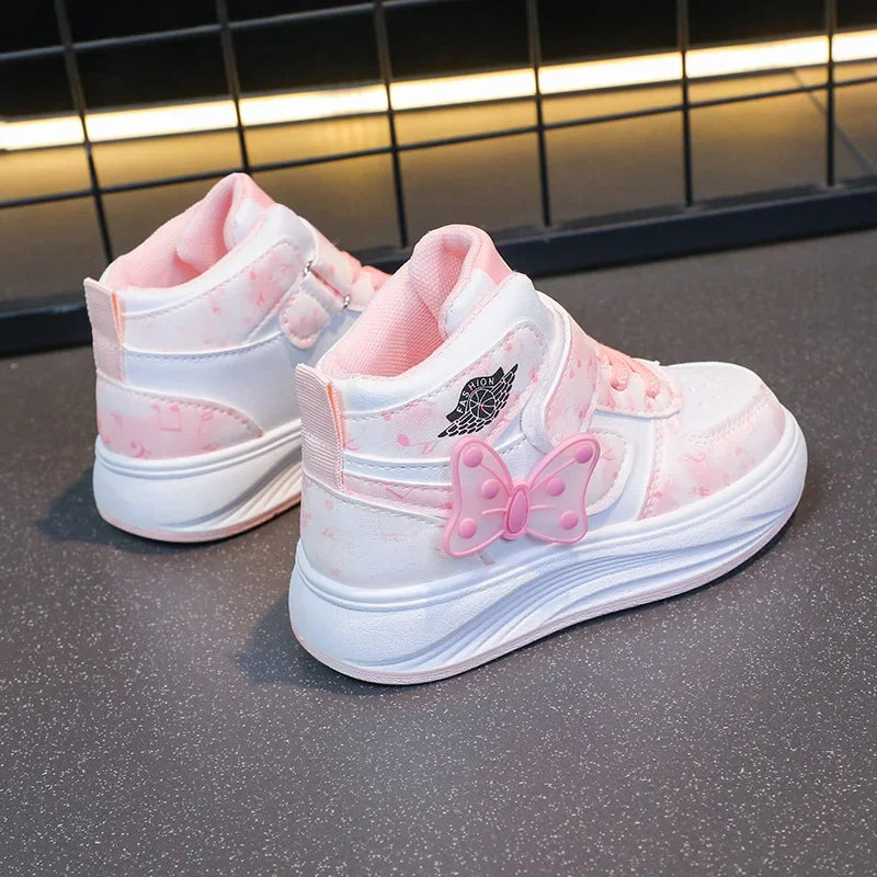 Children's SneakersGirls Casual Shoes Student Shoes Anti-slip Teen Sport Pink Blue Shoes Size 26-37