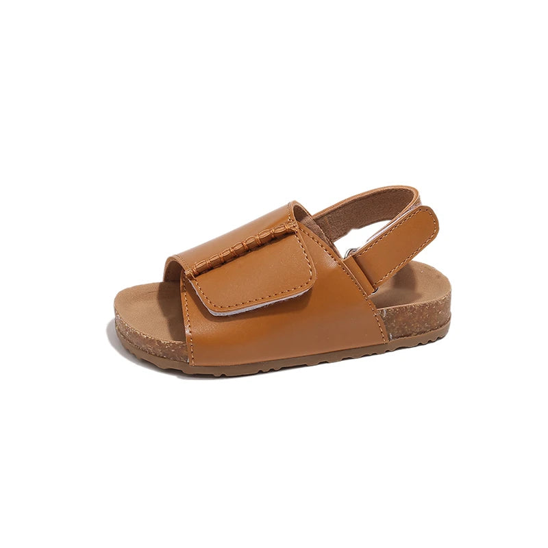 2025 Summer New Children Sandals for Boys Fashion Korean Style Soft Bottom Anti-slippery Versatile Open-toe Casual Beach Shoes