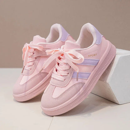 Kids Sneakers for Girls Spring Autumn New Boys Sneakers Fashion Patchwork Versatile Children Causal Tennis Shoes Hook Loop