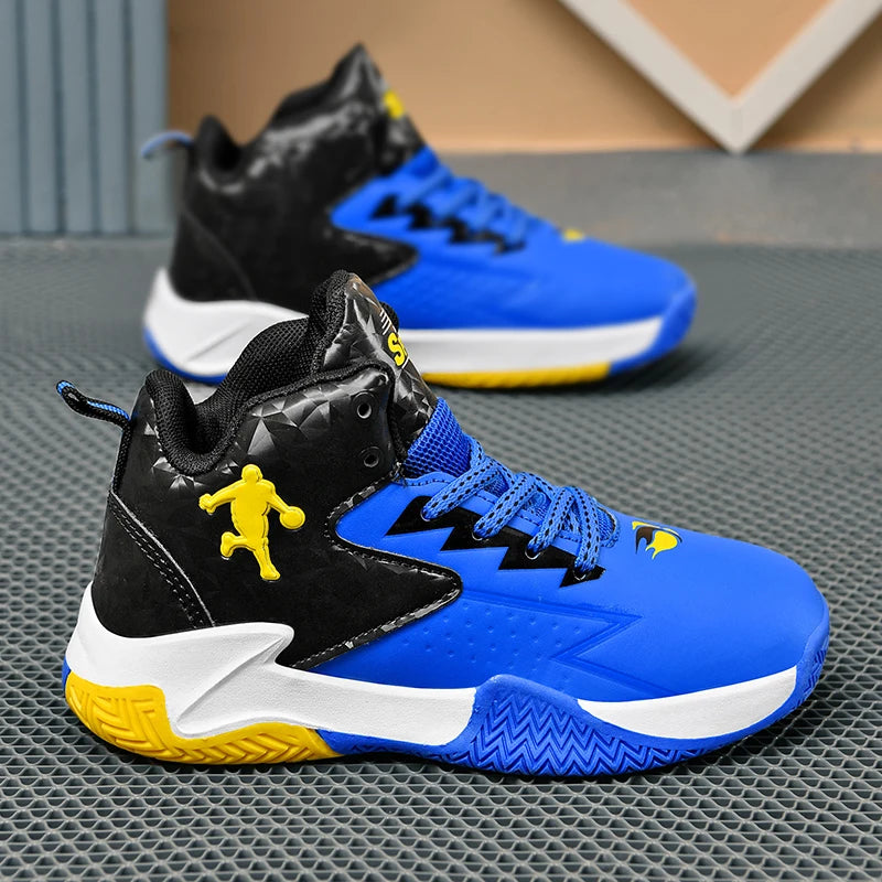 Kids High Top Basketball Shoes for Sports