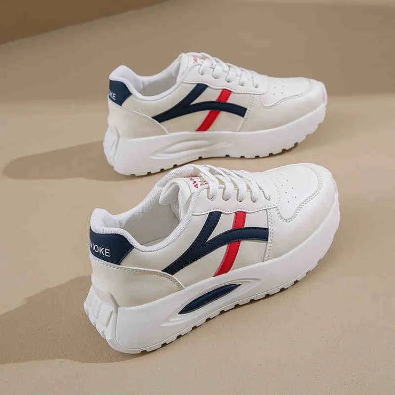 New sports shoes Women's White Sneakers Fashionable and Comfortable Sports Shoes Versatile Lightweight Casual Running Shoes