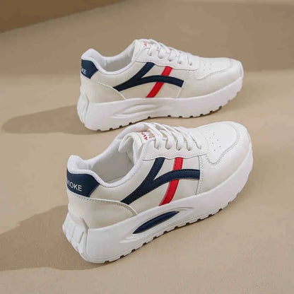 New sports shoes Women's White Sneakers Fashionable and Comfortable Sports Shoes Versatile Lightweight Casual Running Shoes