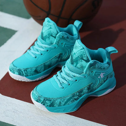 Basketball Shoes for Kids Sneakers New Boys Brand Thick Sole Non-slip Children Sports Shoes Child Boy Basket Trainer Shoes