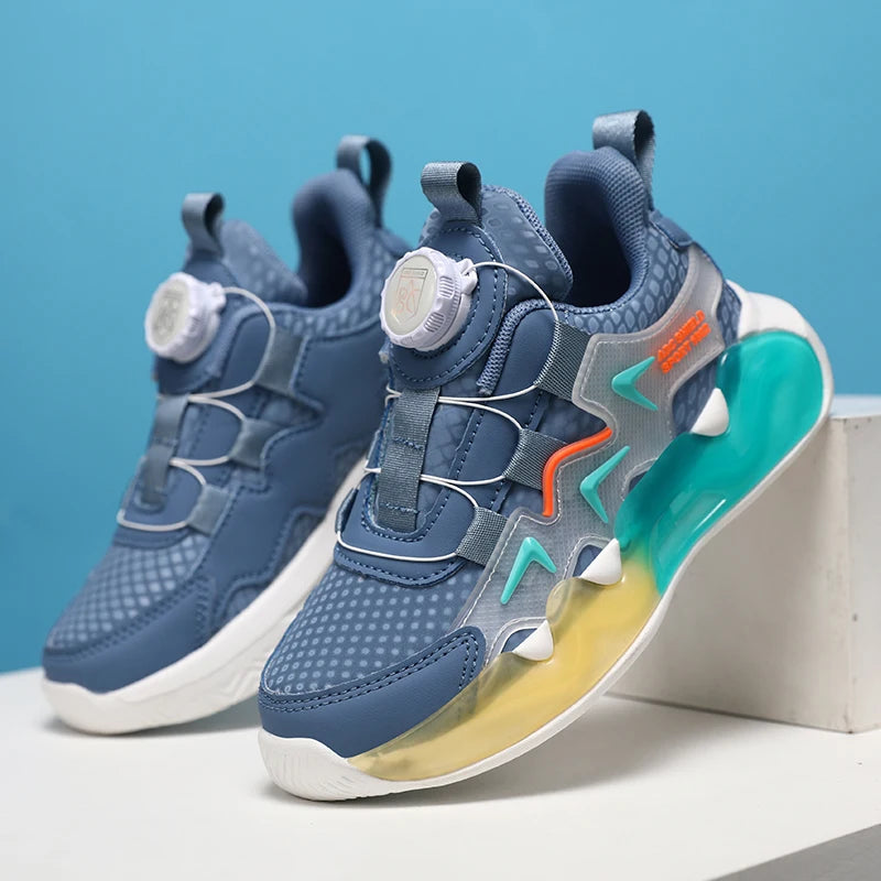 Children Sports Shoes for Girl Leather Wear-Resistant Comfortable Walking Shoes Soft Non Slip Thick Casual Kids Sneakers