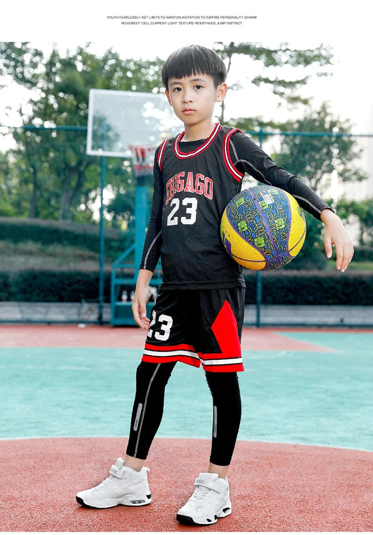 Kids Basketball Shoes Boys Student Sports Shoes School Daily Outdoor Running Sneakers High Top Children Basketball Sneakers