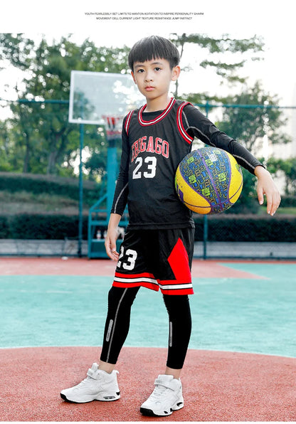 Kids Basketball Shoes Boys Student Sports Shoes School Daily Outdoor Running Sneakers High Top Children Basketball Sneakers
