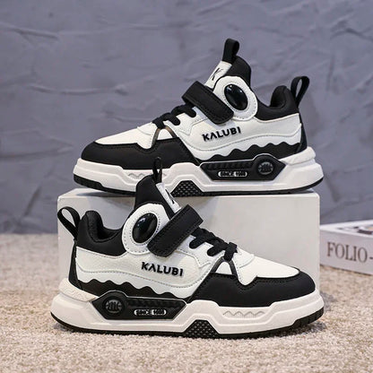 Fashion Children's Sneakers Kids Design White Non-slip Casual Shoes for Boys Girls Hook Breathable Trainers Toddler Outdoor Shoe