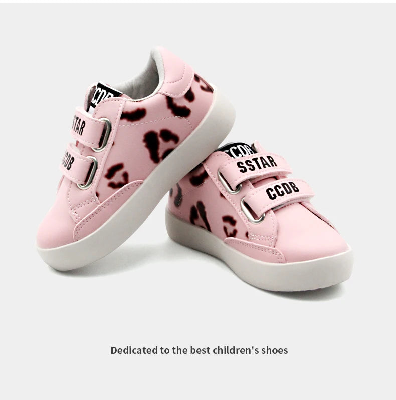 Girls Sneakers Spring Autumn Kids Fashion Brand Sport Running Chunky Trainers Baby Children Casual Glittler Star Shoes Soft Sole