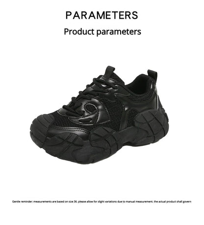 Women Platform Sneakers Lace Up Running Sports Shoes Soft Breathable Tennis Sneakers Casual Outdoor Comfortable Shoes For Female