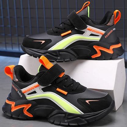 Fashion Non-Slip Casual Flat Running Shoes Breathable Lightweight Outdoor Tennis Shoes for Kids
