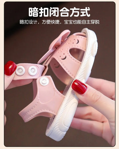 Infant Girls Sandals Summer Baby Shoes Can Make Sounds Cute Bow Princesses Kid Toddler Children Soft First Walkers