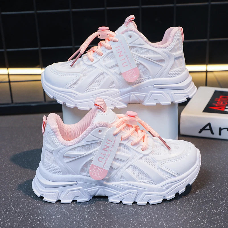 Girls Sneakers Children Casual Shoes Mesh Platform Designer Tennis Sneaker Kids Sports Shoe for Girl