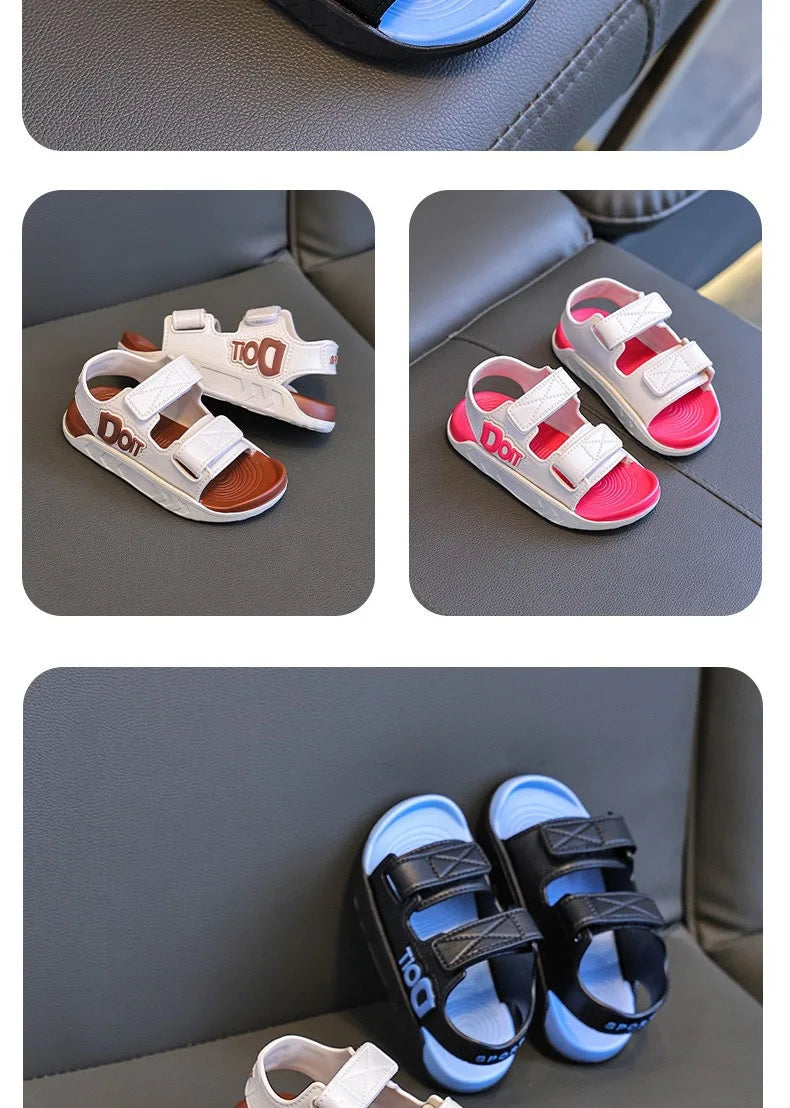 Child sandals new summer fashion open-toe shoes boys girls Lightweight Breathable Casual beach shoes students kids Flat sandals