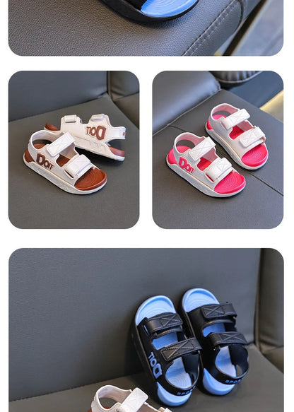 Child sandals new summer fashion open-toe shoes boys girls Lightweight Breathable Casual beach shoes students kids Flat sandals