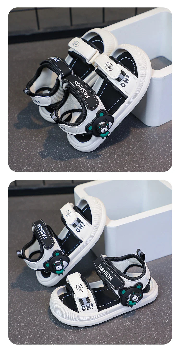 Toddler Sandals For Baby  Boys Girls Sandals Soft-soled Cartoon First Step Footwear For Infant Kids Trend Fashion