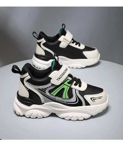 Kids Sneakers Casual Sports Shoes for Children 2025 New Design PU Leather Sneakers Boys Fashion Printed Running Shoes Trainers