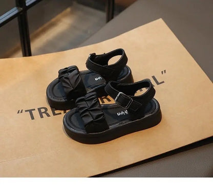 Girls' Elegant Sandals - Versatile & Stylish For Indoor/Outdoor, Beach-Ready Princess Shoes , Breathable & Lightweight