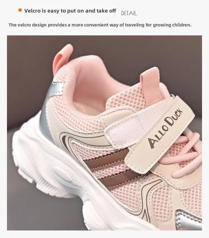 Spring Autumn New Boys Kids Sport Shoes Girl Baby Toddler Mesh Breathable Casual Running Shoes Soft Soled Children Sneakers