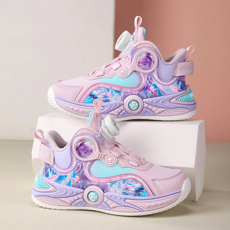 Childrens Basketball Shoes Fashion Girls Training Non Slip Sole Cushioned Sneakers Snug Soft Running Shoes for Kid