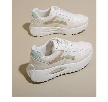 New sports shoes Women's White Sneakers Fashionable and Comfortable Sports Shoes Versatile Lightweight Casual Running Shoes