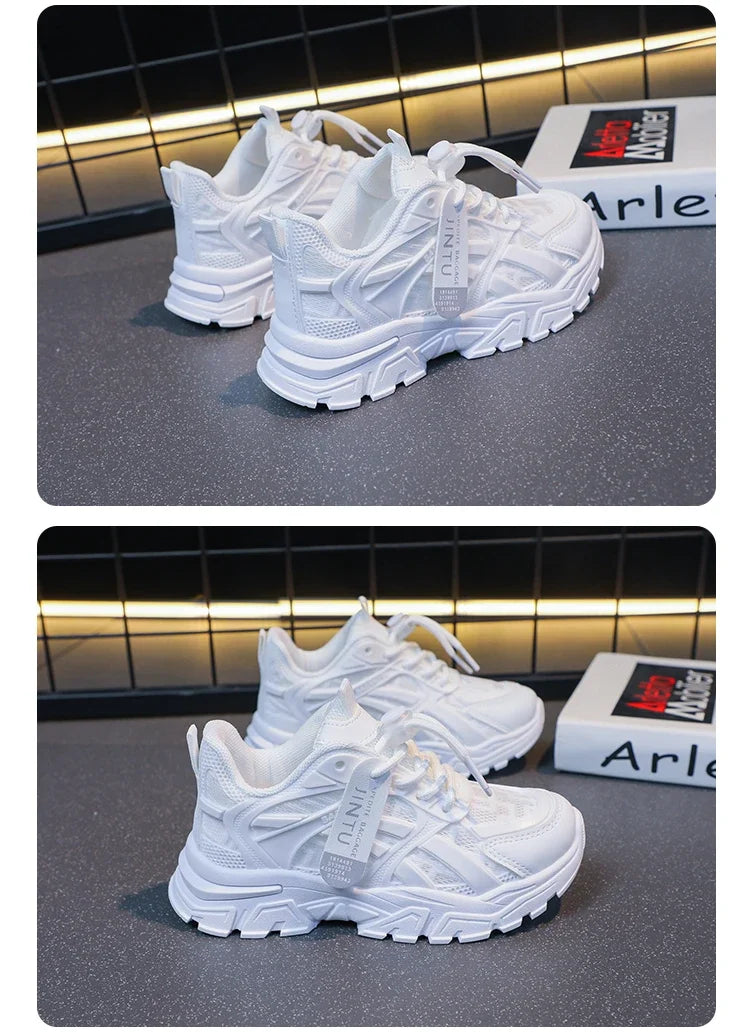 Girls Sneakers  Children Casual Shoes Mesh Platform Designer Tennis Sneaker 6 To 12 Years Kids Sports Shoe for Girl