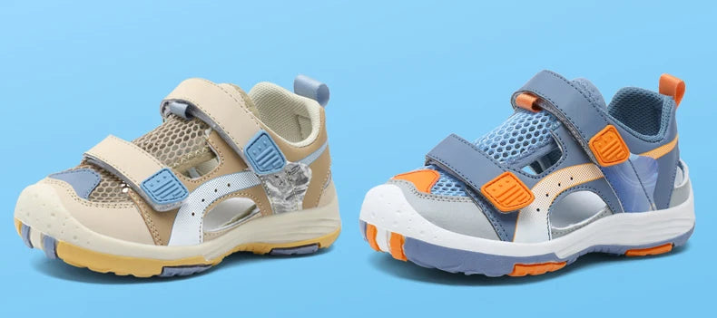 Boys Soft Sandals Fashion Children Shoes Solid Color Baby Sole Anti-slip Anti collision outdoor Girls Sandalias Flat Beach