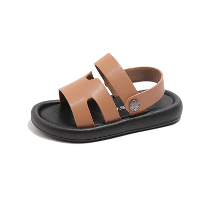 Fashion Spring Child Sandal Summer New Shoe Boy Girl Slippers Soft Bottom Non-slip Kid Shoes Baby Velcro Beach Sandal Slippers