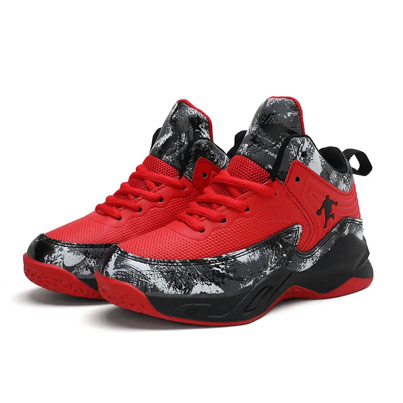 Children's Basketball Shoes for Boys Kids Sneakers Outdoor Non-slip Sports Running Child Girls Basket Trainer Shoes Walking Shoe