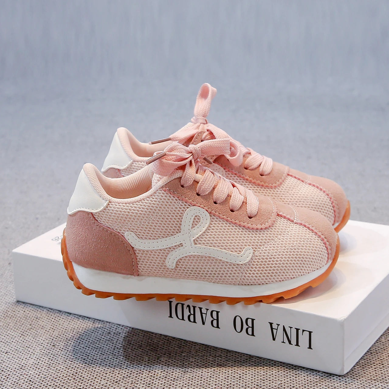 Children's Sneakers 3-18 Years Old Four Seasons Yellow Breathable Boys Girls Casual Shoes Gray Soft Non-slip Kids Running Shoes