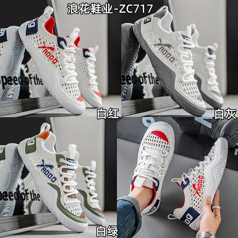 Shoes For Men Mesh Sneakers Summer Casual Breathable Sports Outdoor Hiking Tennis Running Designer Luxury Platform Loafers   (Available)