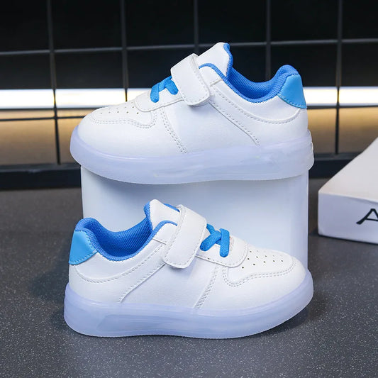Zapatos Fashion Girls' Sneakers Spring New Kids Luminous Shoes Breath Boys Shoes Anti Slip Girls Casual Shoe Кроссовки
