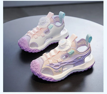 Kids Summer Shoes Girls Outdoor Protecting Toes Beach Sandal Water Shoes Casual Pink Non-slip Children Shoes Breathable Boys