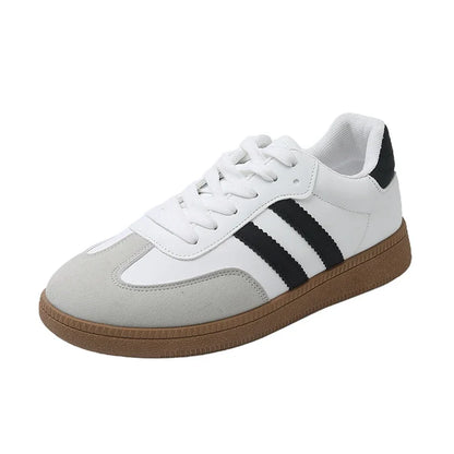 Women Tennis Sneakers Flats Ladies Fashion Mixed Colors Lace-up Vulcanized Shoes Spring Autumn Woman Outdoor Trainers Footwear