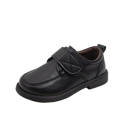 Boys Leather Shoes New Fashion Kids Causal School Formal Flat Shoes Black Brown Simple Performance Children Uniform Shoes