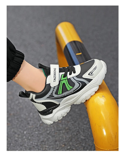 Kids Sneakers Casual Sports Shoes for Children 2025 New Design PU Leather Sneakers Boys Fashion Printed Running Shoes Trainers