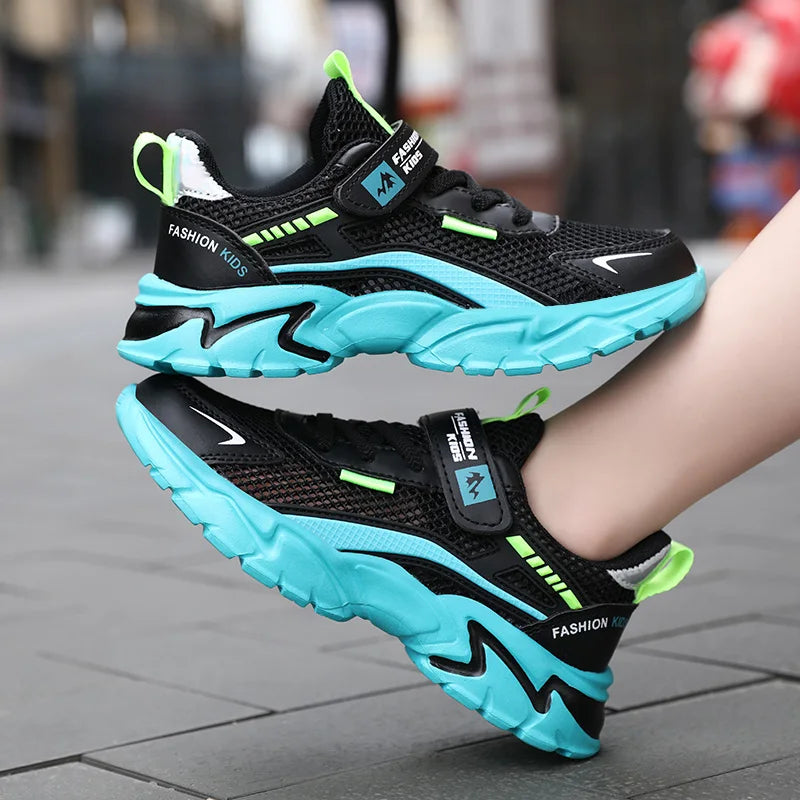 Fashion Non-Slip Casual Flat Running Shoes Breathable Lightweight Outdoor Tennis Shoes for Kids