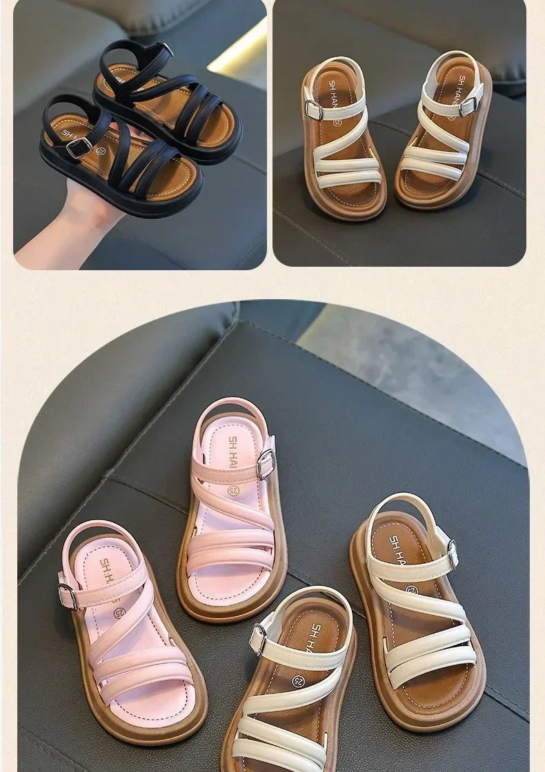 Baby Girls Sandals Summer Casual Children Sandals Girls Flat Shoes Fashion Casual Non Slip Kids Beach Shoes sandalias de mujer