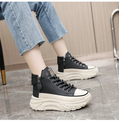 Women's Sneakers Luxury Fashion Womens Boots High-top Platform Casual Shoes New Female Outdoor Running Shoes Winter Women Shoes