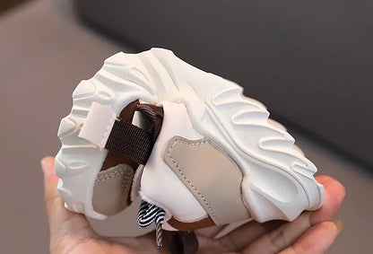 New Arrival Children Sneakers Pretty Silhouette Girl Running Shoes Pink Black Khaki Trendy Kids Shoes Boys Training Shoes