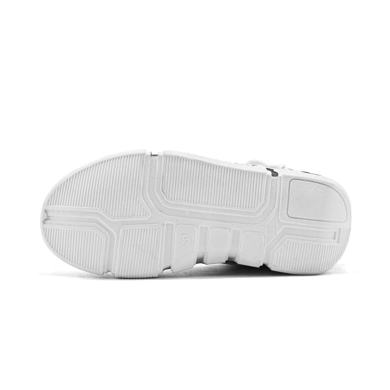 Boys' high-top sneakers Autumn new style children's sports shoes Buckle student soft-soled fleece casual shoes