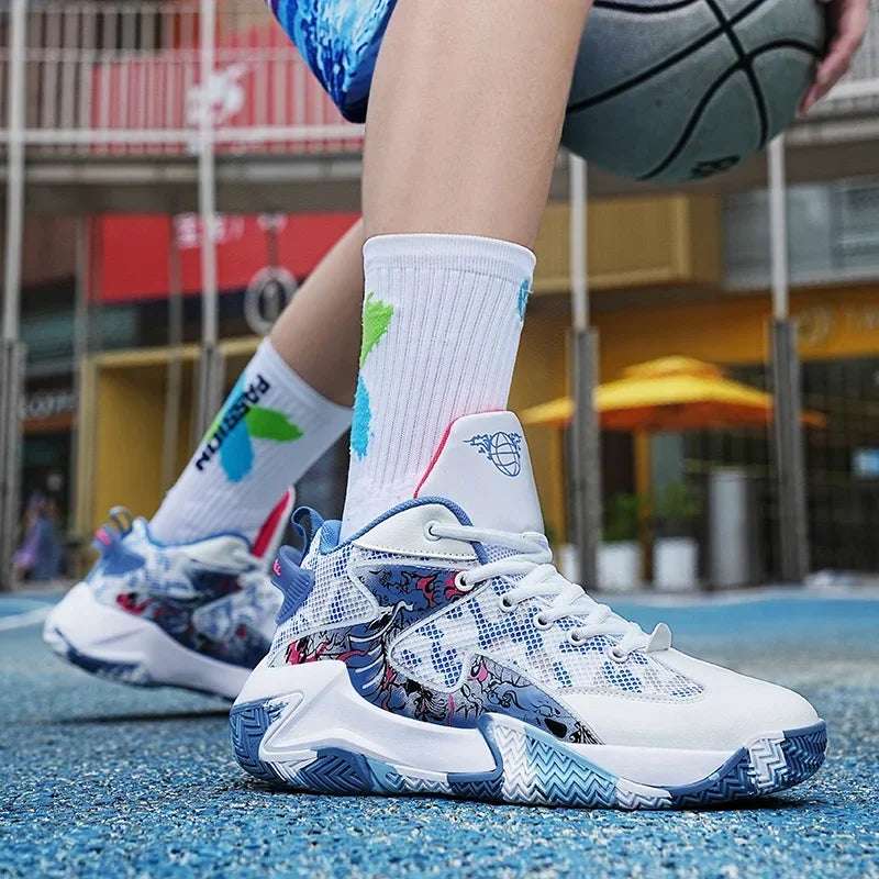 Men Basketball Shoes Light Sports Shoes Non-slip Trainer Women Unisex Breathable Athletic Outdoor Unisex High Quality Sneakers