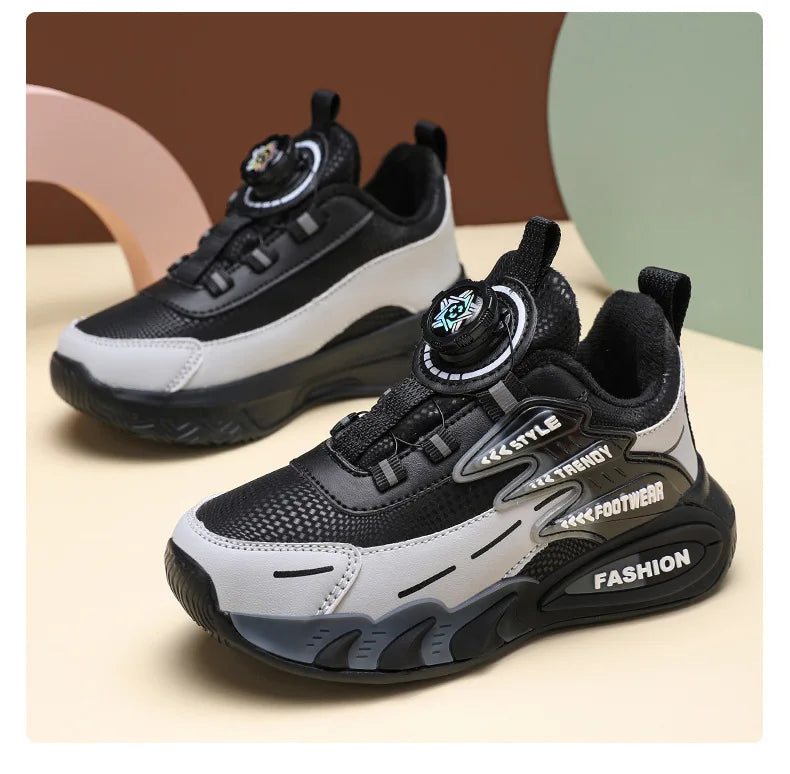 Luxury Boys Sneakers Spring 2026 Autumn Children Shoes Fashion Breathable Non-slip Kids Casual School Tennis Boy Sports Shoes
